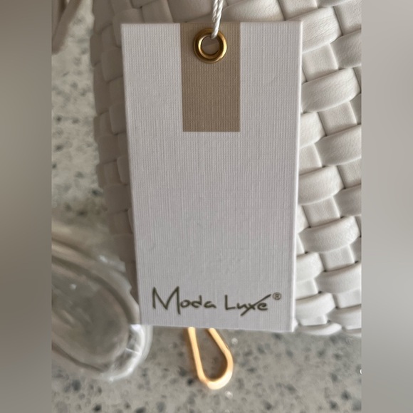 NWT Moda Luxe Woven Pattern Bag - Picture 4 of 5